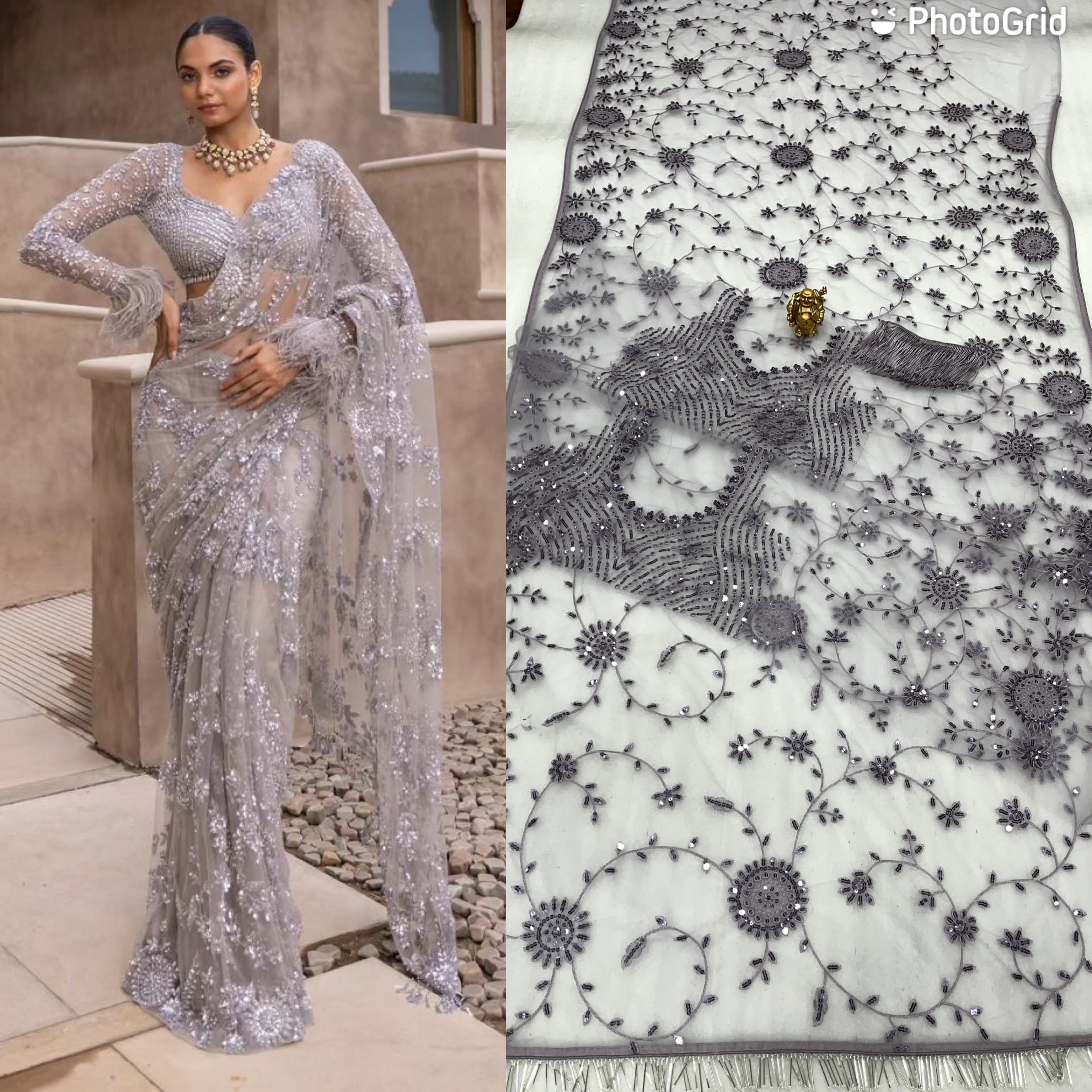 Bollywood  Blockbuster Sequence Designer Saree - Image 3