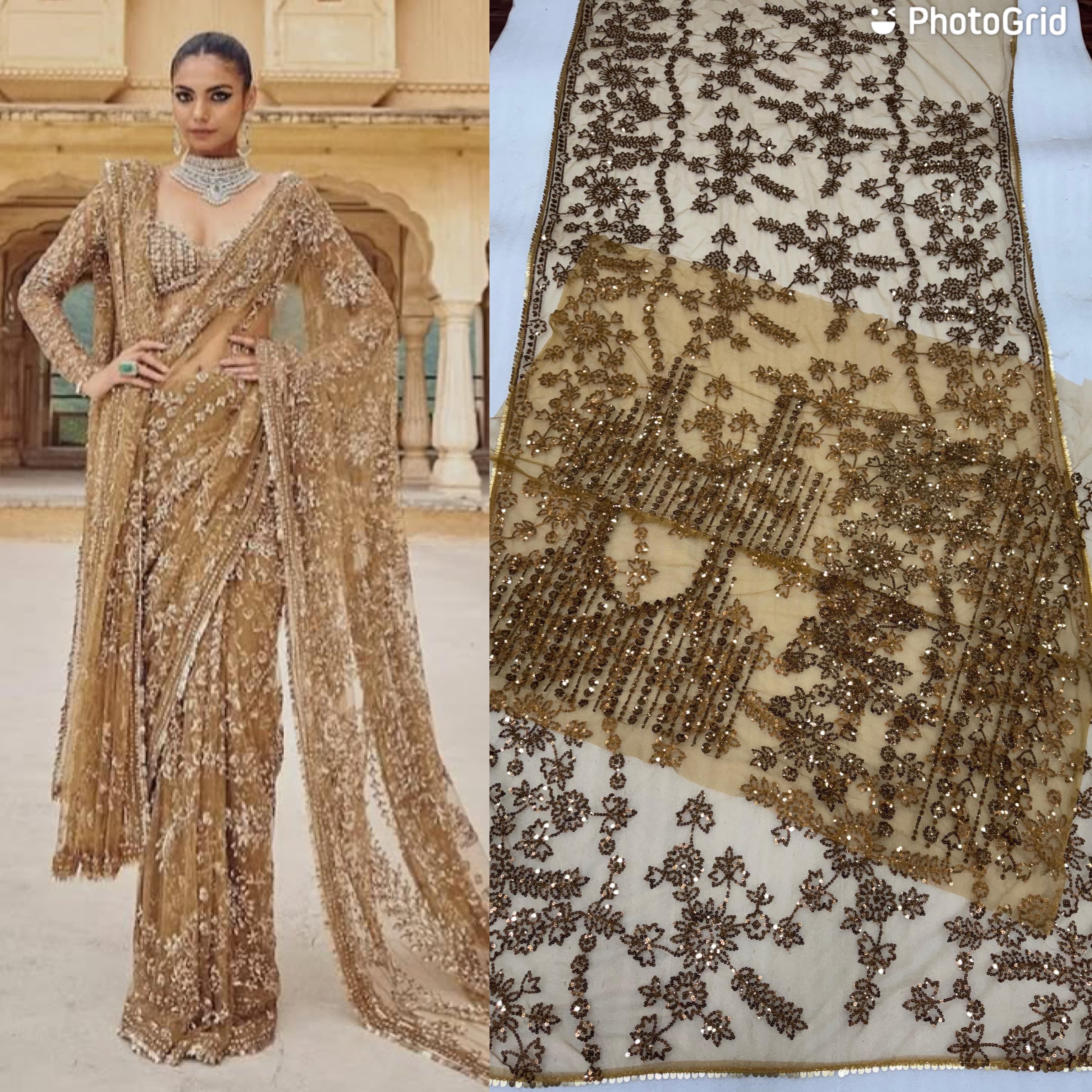 Bollywood  Blockbuster Sequence Designer Saree - Image 6