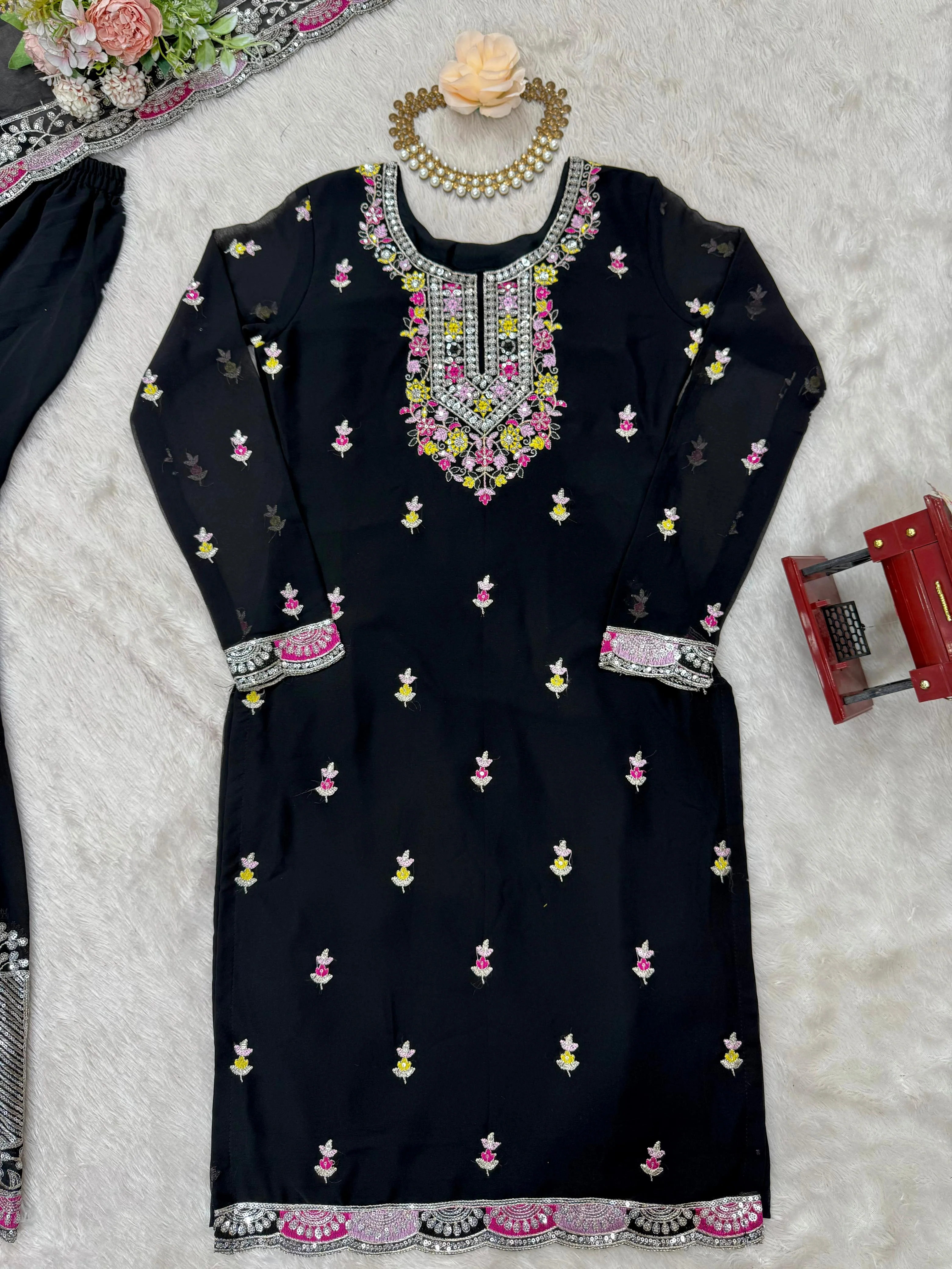 Eid Special Georgette Sequence Work Salwar Suit - Image 6