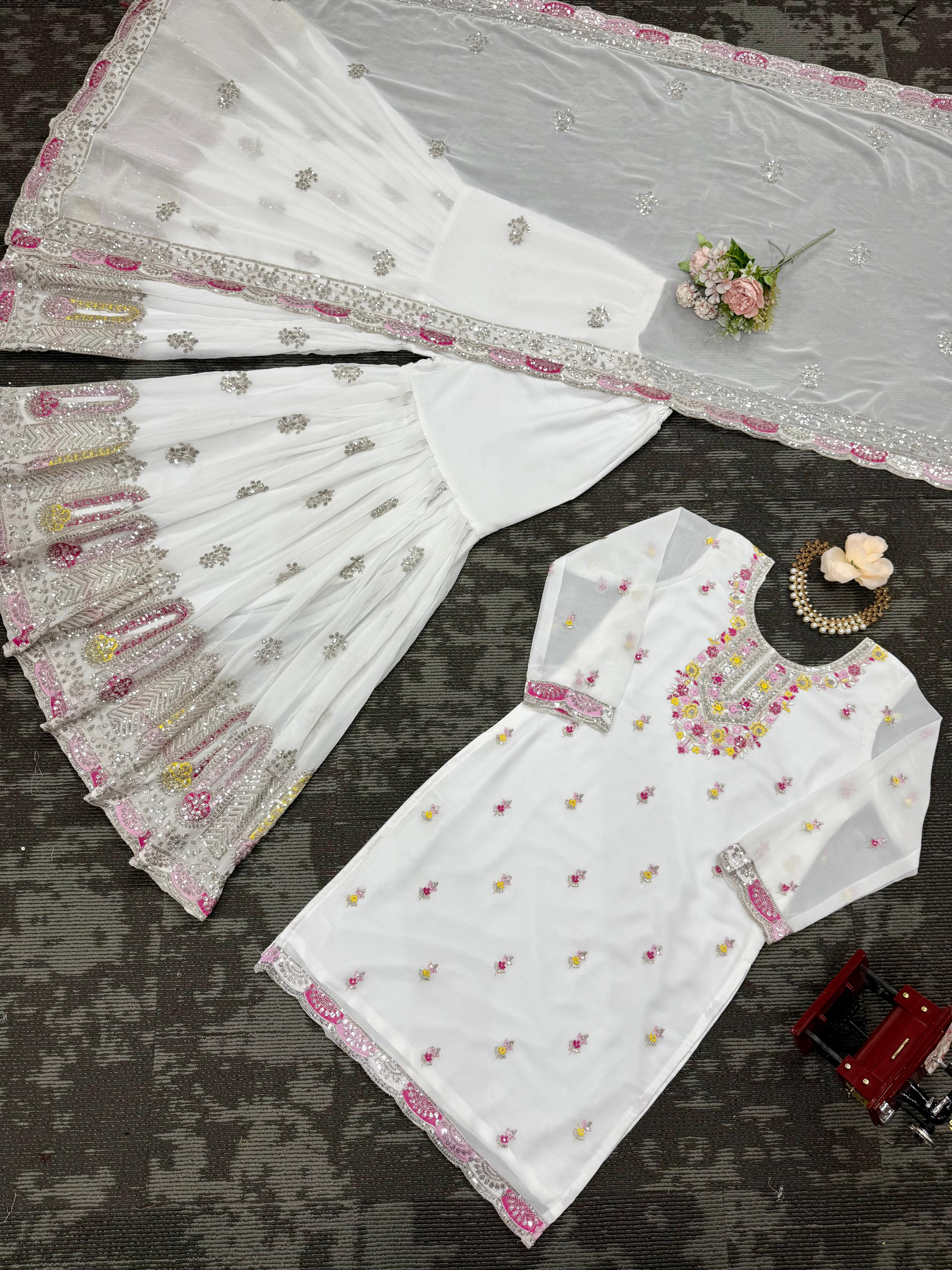 Eid Special Georgette Sequence Work Salwar Suit - Image 7