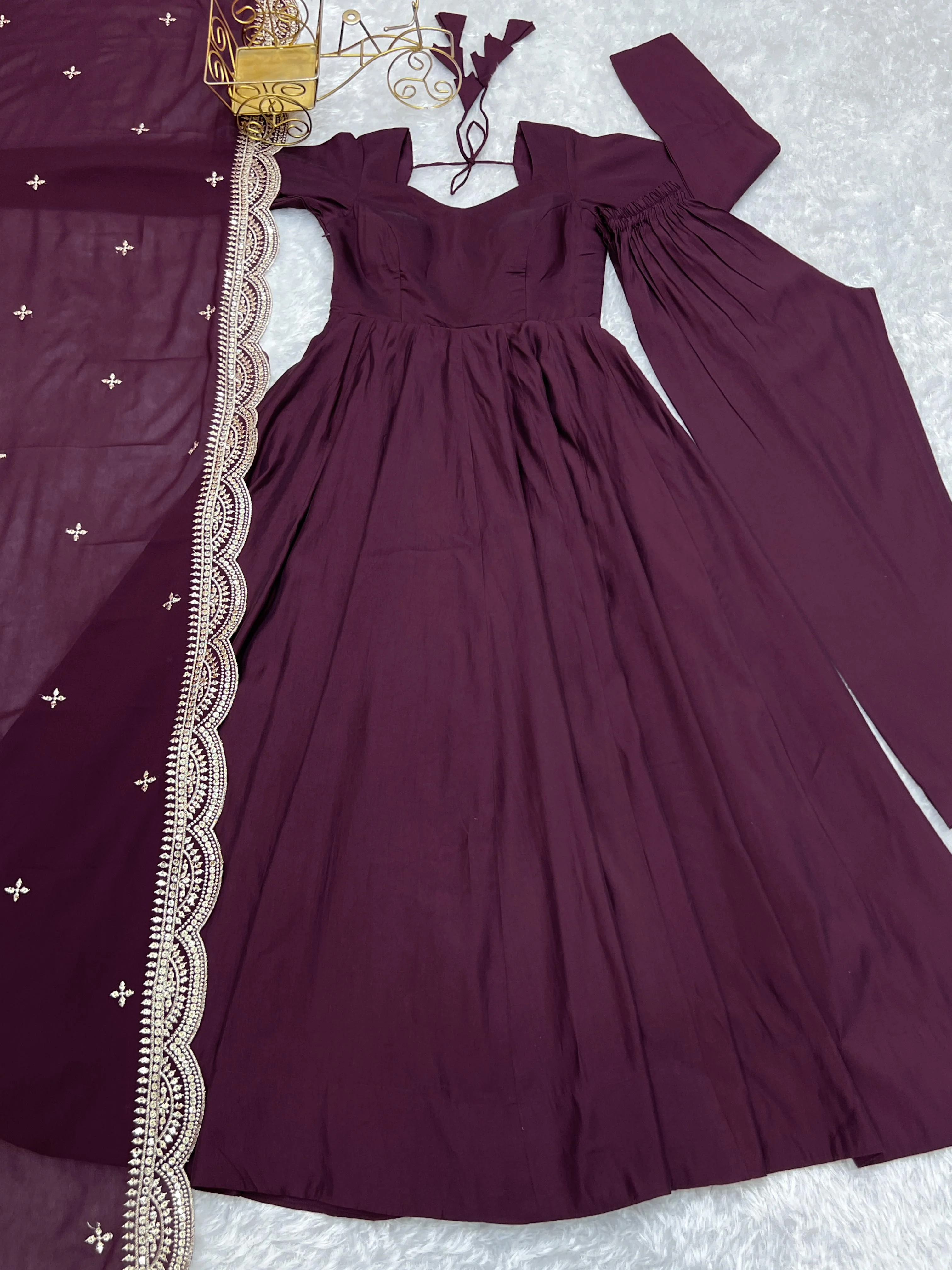 Sunshine Ready To Wear Anarkali Gown - Image 6
