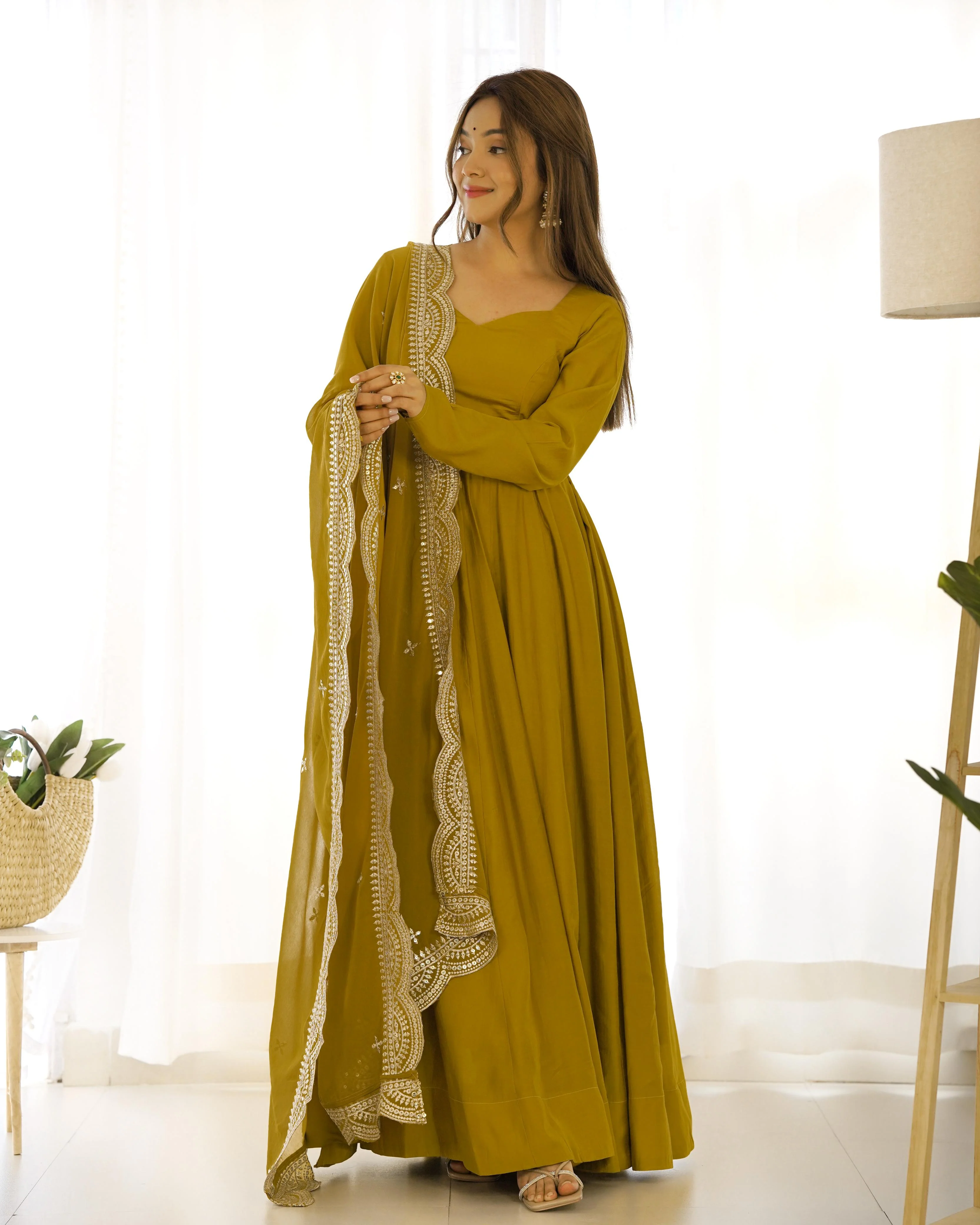 Sunshine Ready To Wear Anarkali Gown - Image 8