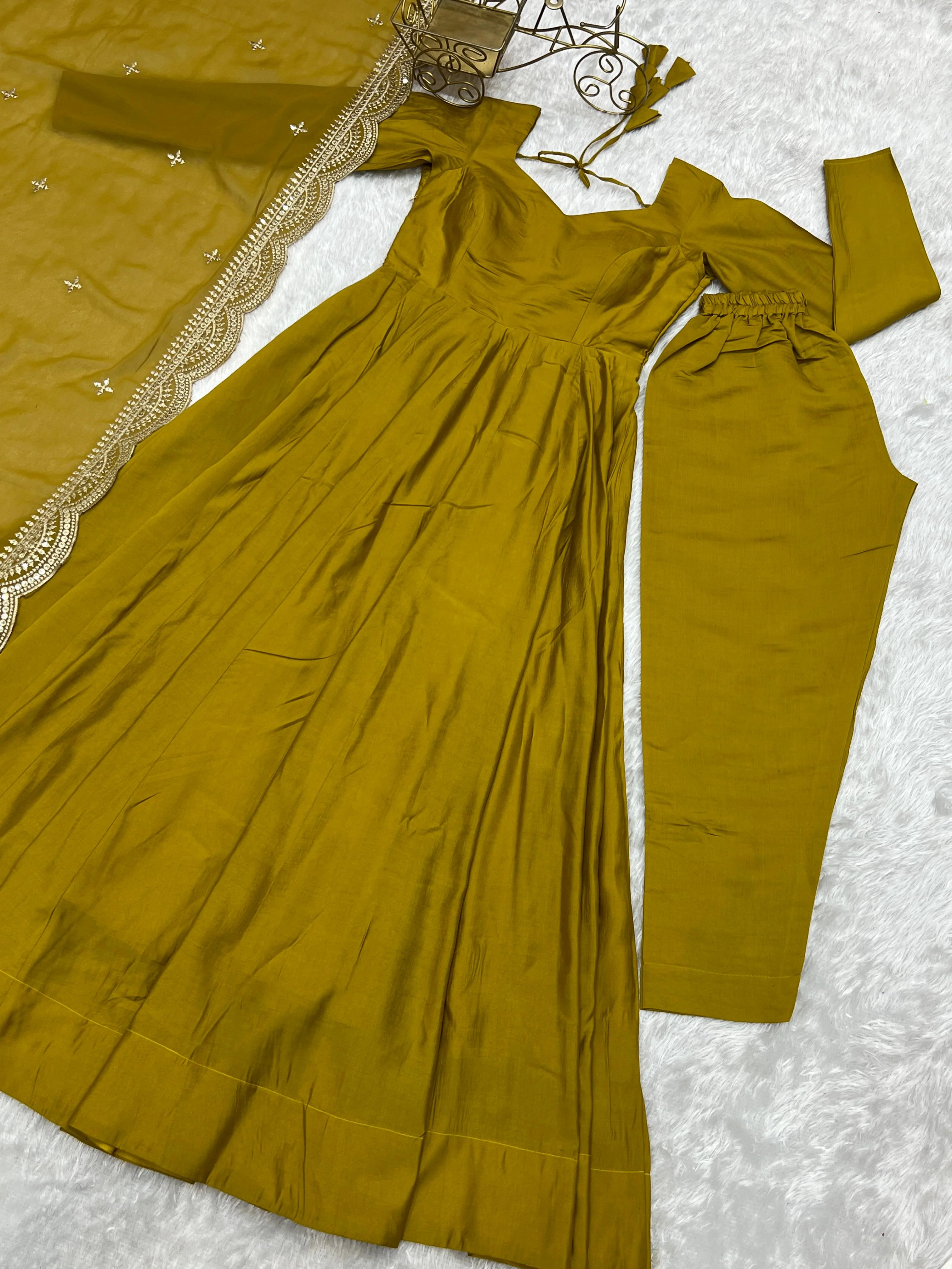 Sunshine Ready To Wear Anarkali Gown - Image 9