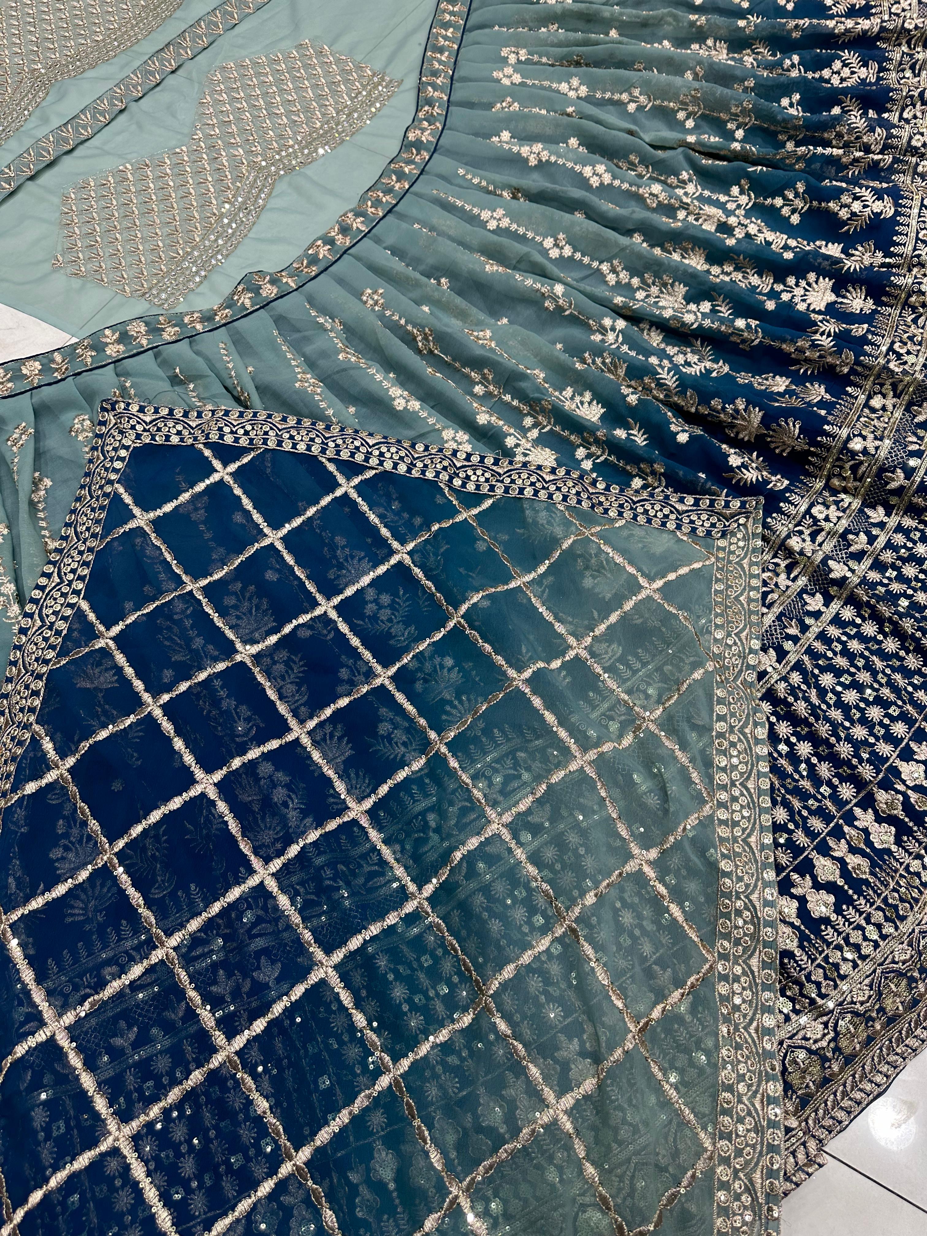 Trending Georgette Designer Pedding With Embroidery Work Lehenga Choli - Image 4